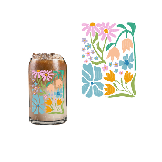 Abstract Floral #1  UVDTF decal