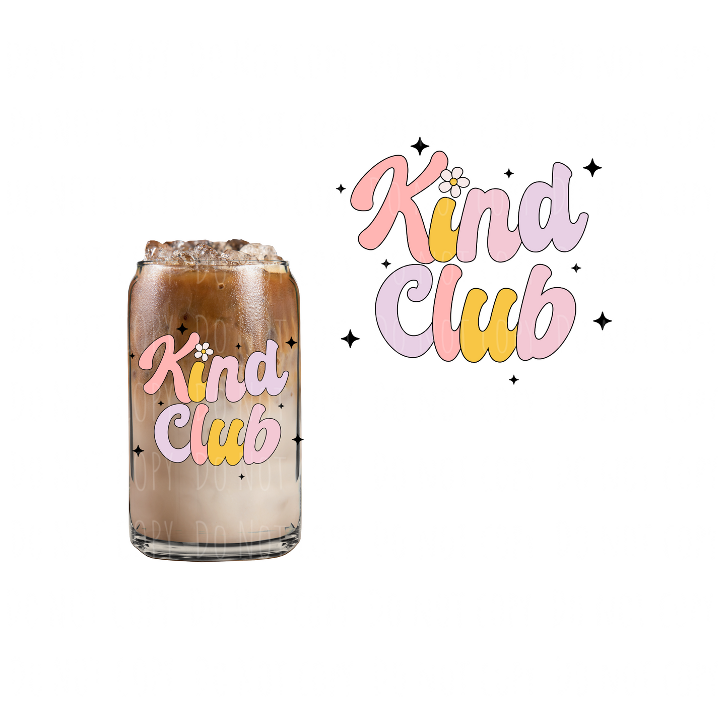 Kind Club UVDTF decal