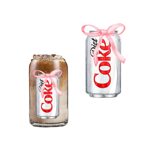 Diet Coke DOUBLE SIDED UVDTF decal