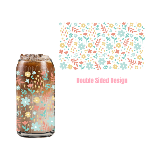 Tiny Pastels Flowers (DOUBLE SIDED) 20oz UVDTF cup wrap