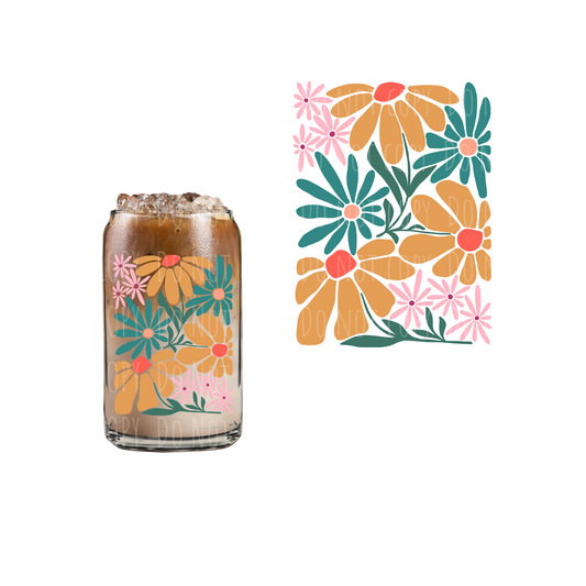 Abstract Floral #4 UVDTF decal