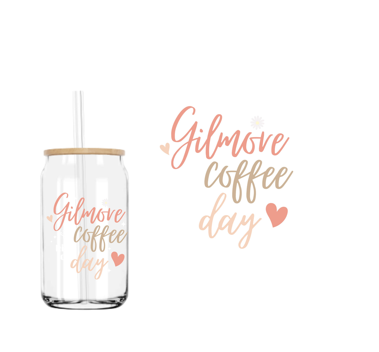 Gilmore Coffee Day UVDTF decal